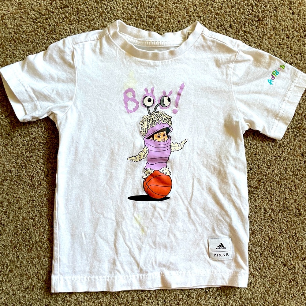 Monsters Inc Disney Pixar Adidas 4T shirt